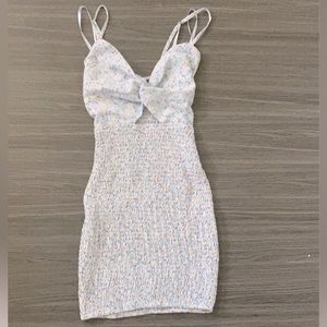 Baby blue floral dress